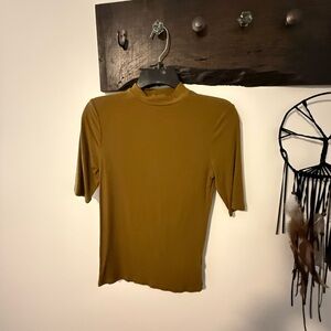 A New Day Mustard Short Sleeve Top